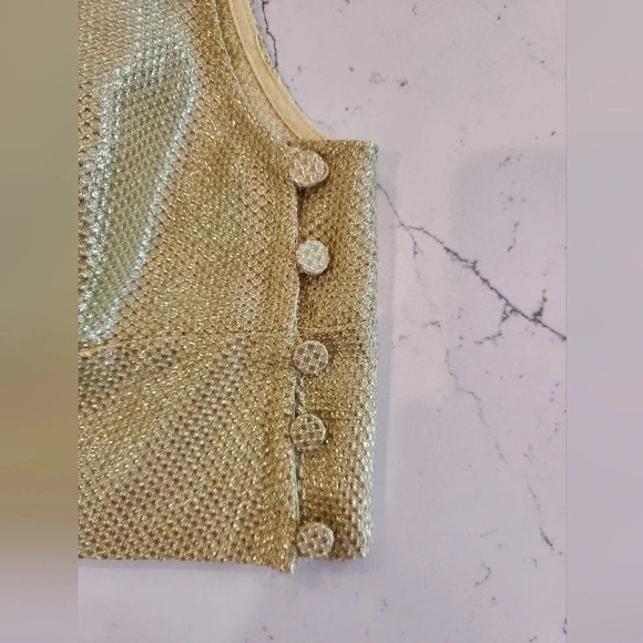 NWT || FORTE FORTE || gold bralette top - Picture 2 of 6